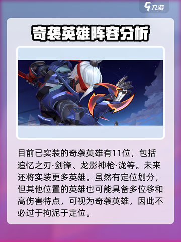 决胜巅峰奇袭英雄有哪些介绍截图2