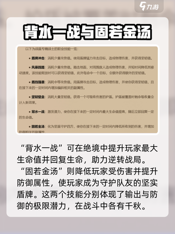 塔瑞斯世界🔥战盾战士专精技能全解析！战士职业必备⚡截图4