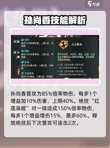 三国志幻想大陆2枭之歌孙尚香怎么样介绍截图2