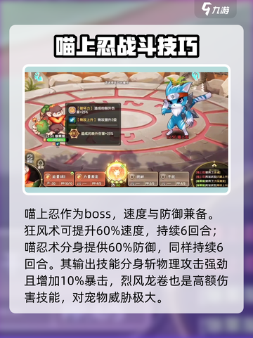 西普大陆手游喵上忍怎么打介绍截图2