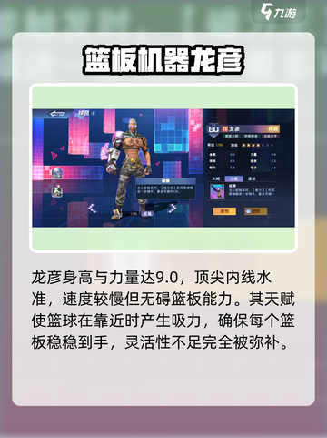 全民大灌篮龙彦强度如何介绍截图2