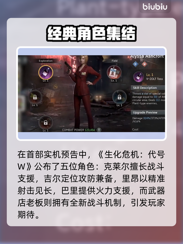 🔥生化危机生存小队首爆角色全公开💥🎮截图2
