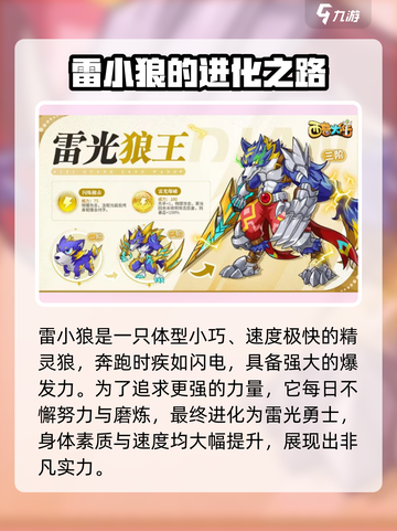 西普大陆手游🔥雷光狼王超详细解析来啦！截图2