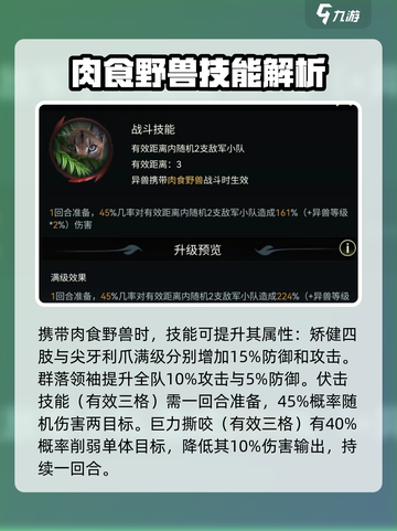 《野兽领主新世界》狞猫技能曝光！💥必看攻略来啦！截图3