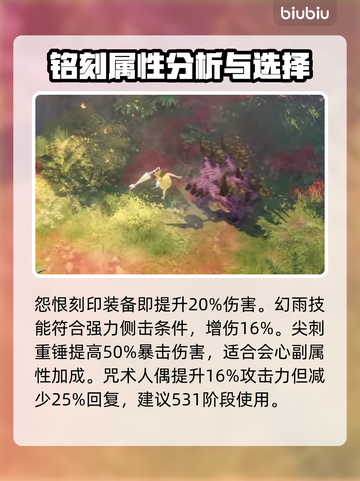 命运方舟⚡幻雨刻印最强搭配🔥属性详解！截图4