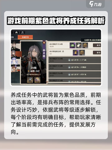 三国志幻想大陆2枭之歌养成任务怎么做介绍截图2