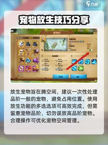 万龙觉醒宠物栏的宠物怎么放生介绍截图4