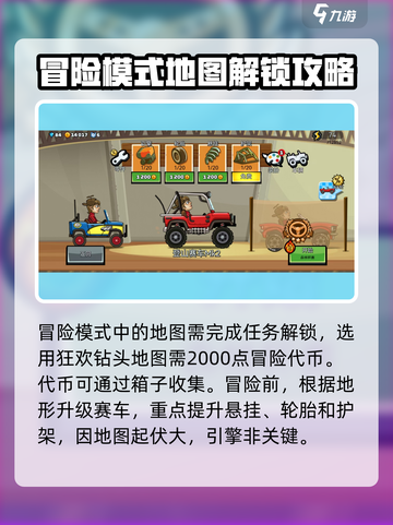 登山赛车2🎉狂欢钻头地图玩法攻略来啦！截图2