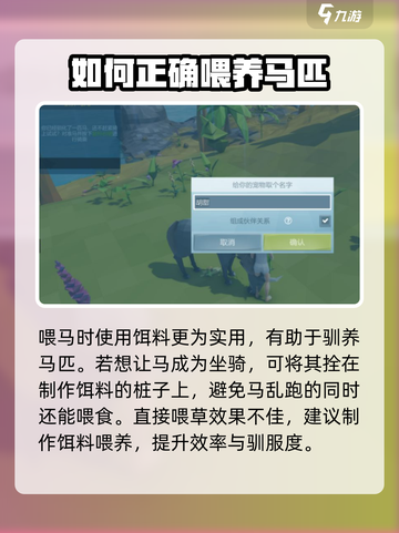 艾兰岛🔥喂马技巧大公开！快速上手⚡截图4