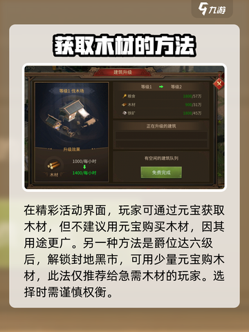 朕的江山2木材怎么获取介绍截图4