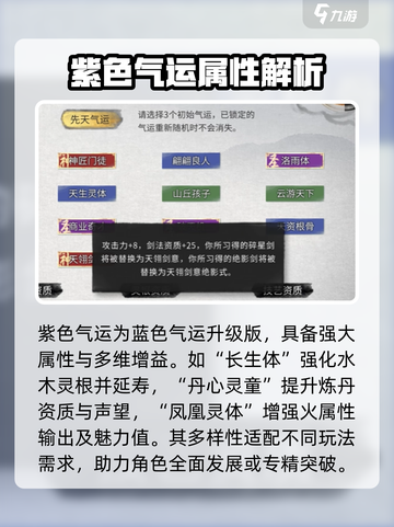 鬼谷八荒✨全气运大全，玩家必看！截图3