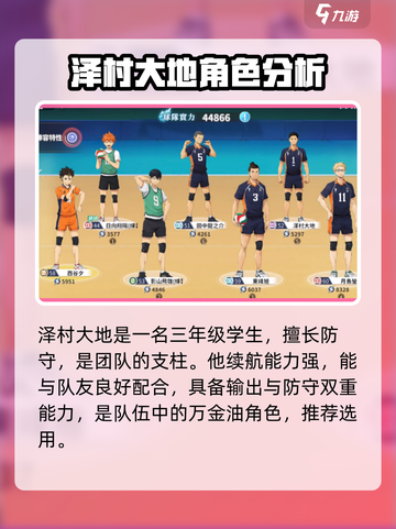 排球少年手游🔥初始角色推荐与新手必看攻略分享！截图3