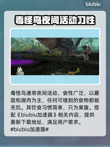 怪物猎人：荒野毒怪鸟🔥超强攻略来袭！截图2