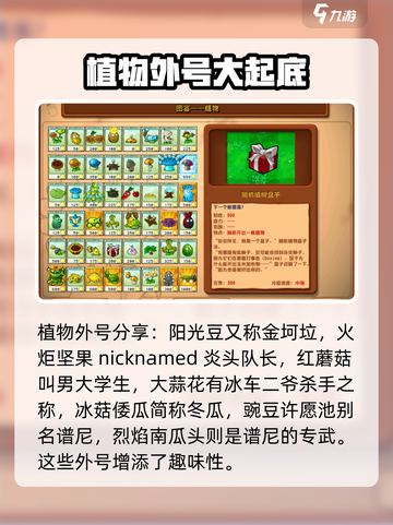 植物大战僵尸杂交版外号是什么介绍截图2