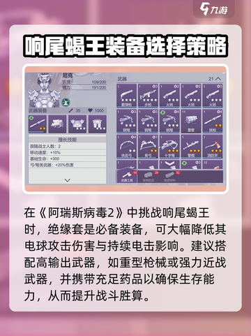 阿瑞斯病毒2🔥响尾蝎王打法攻略，轻松通关秘籍！截图2