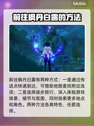 原神枫丹怎么去？快速传送秘籍🔥截图3