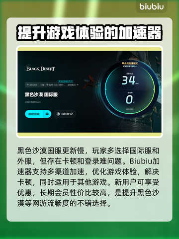 黑色沙漠 Gamer必备🔥加速器推荐！截图4