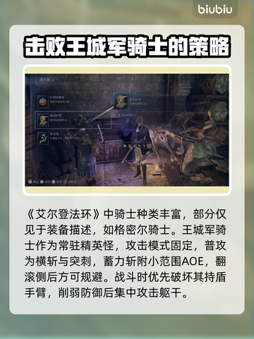 艾尔登法环：黑夜君临王城军骑士打法大公开！⚔🔥截图4
