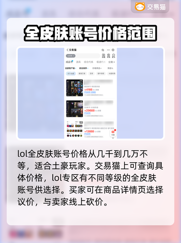LOL全皮肤账号出售🔥，游戏玩家必看！截图3