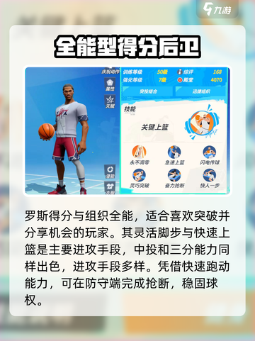 全明星街球派对控球后卫哪个好介绍截图4