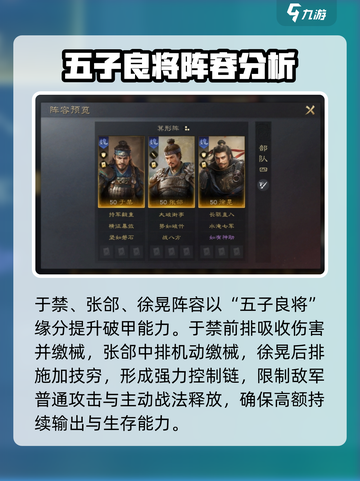 三国谋定天下于禁配将攻略介绍截图3