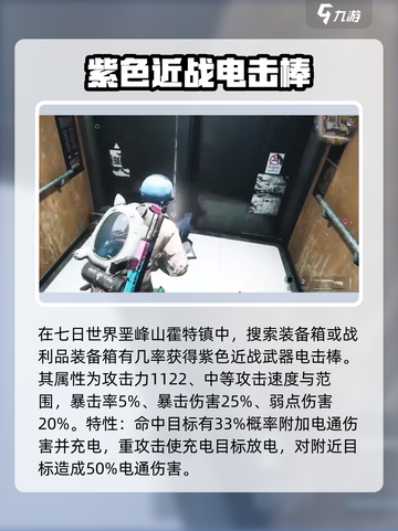 七日世界⚡电击棒获取攻略，轻松搞定！🔥截图2