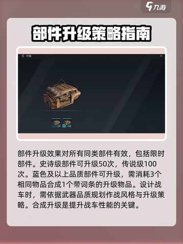 创世战车⚡部件升级攻略，快速提升战力！截图3