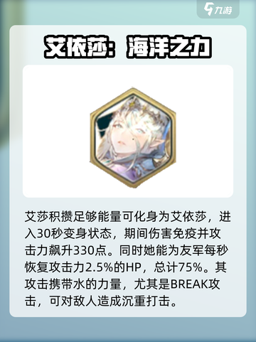剑与骑士团艾莎技能属性怎么样介绍截图3
