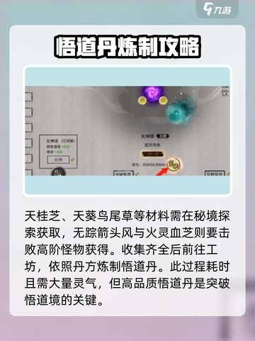 鬼谷八荒突破悟道需要什么介绍截图3