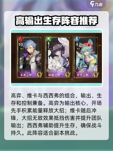 无尽梦回最强配队🔥游戏党必看！截图2