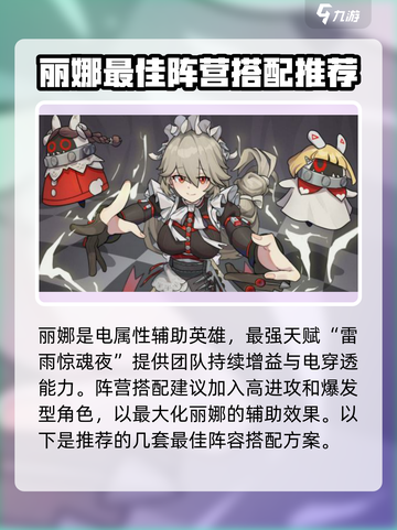 绝区零丽娜阵营怎么搭配介绍截图2