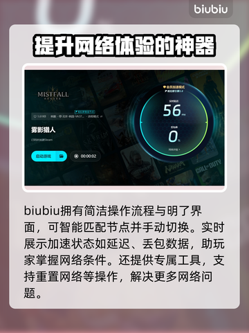 雾影猎人卡顿闪退？用这个加速器立马搞定！⚡🎮截图4