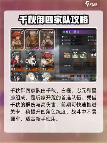 新月同行开荒阵容分享介绍截图2