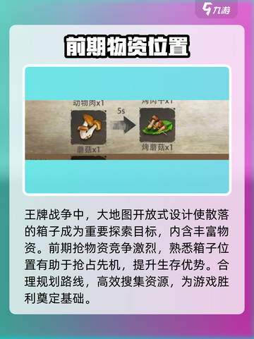 王牌战争📖食物箱位置大曝光！快来看👀截图2