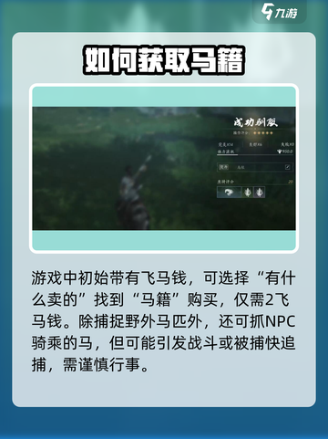燕云十六声马怎么抓介绍截图5