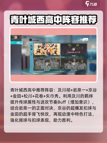 排球少年手游🔥青叶城西最强阵容曝光！快来组建你的梦之队👇截图4