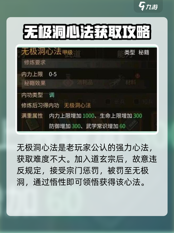 大侠立志传🔥最强心法获取途径大公开！截图2