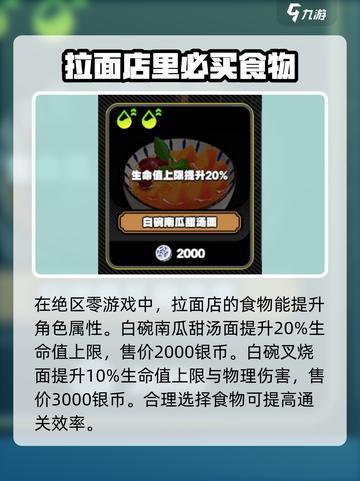 绝区零食物大起底！💥游戏内最强食物推荐🔥截图2