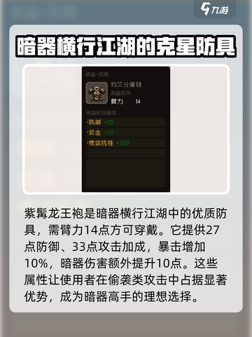 大江湖之苍龙与白鸟防具怎么选介绍截图4