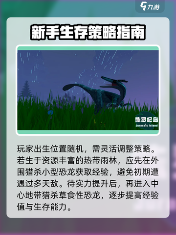 侏罗纪岛🔥新手必看！极速上手攻略💡截图2