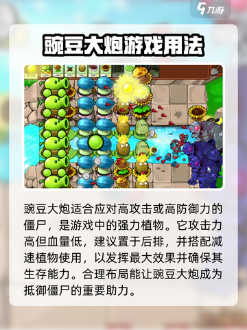 植物大战僵尸：豌豆大炮✨超强作用揭秘🔥截图3