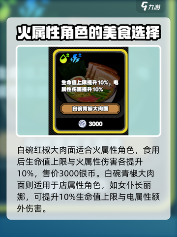 绝区零食物大起底！💥游戏内最强食物推荐🔥截图3