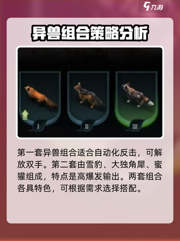 野兽领主新世界异兽搭配攻略介绍截图3