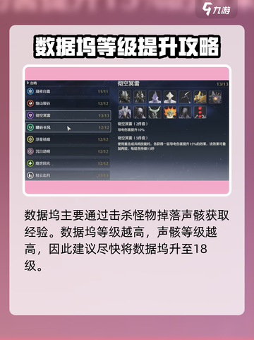 鸣潮🔥数据坞升级不了？等级限制真相大揭秘！截图2