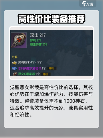 剑灵怀旧服气功师装备推荐介绍截图6