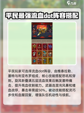 英雄没有闪巅峰平民最佳阵容是什么介绍截图2