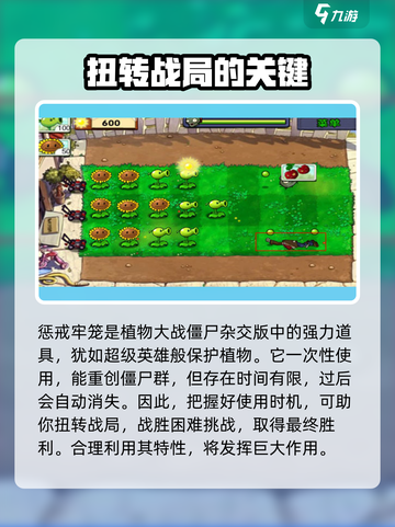 植物大战僵尸：惩戒牢笼🔥超强防御必备！截图4