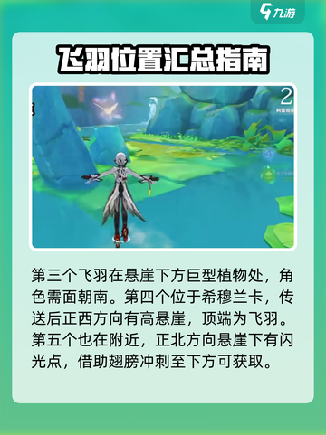 原神🔥赐福森林欢声飞羽位置全解密！快速收集攻略截图3