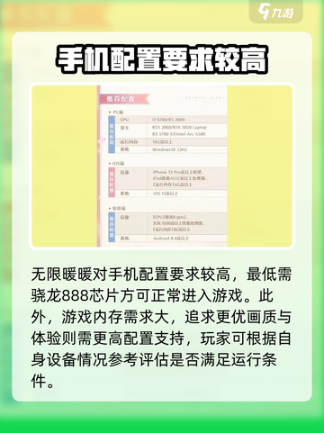 无限暖暖配置推荐💥游戏党必看！📱截图2