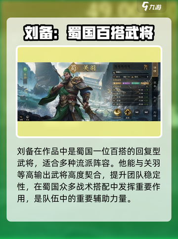 九牧之野蜀国好用武将盘点介绍截图2